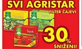 Kaufland popust 30% Agristar čajevi