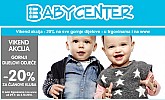 Baby Center vikend akcija -20% gornji dijelovi odjeće