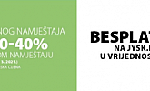 Jysk webshop akcija do 40% Vrtni namještaj