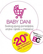 Bipa Baby dani -20% na baby asortiman