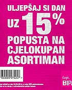 Bipa kupon -15% popusta