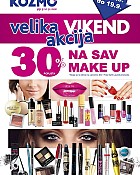 Kozmo vikend akcija -30% na sav Make up