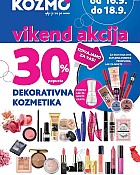 Kozmo vikend akcija -30% na dekorativnu kozmetiku