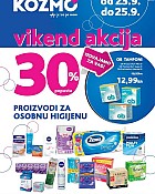Kozmo vikend akcija -30% osobna higijena