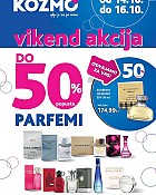 Kozmo vikend akcija do -50% parfemi