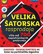 Lidl katalog Šatorska rasprodaja Zagreb Donje Svetice