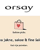 Orsay webshop akcija 30% na jakne, sakoe i šalove