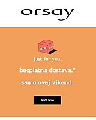 Orsay webshop akcija Besplatna dostava