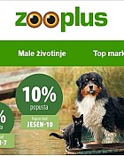Zooplus webshop akcija Jesenski popusti na sve proizvode