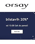 Orsay webshop akcija Blistavih 20%