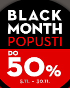 Shooster webshop akcija Black month