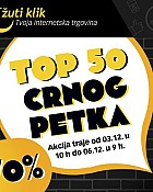 Žuti klik webshop akcija Top 50 Crnog petka