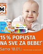 Muller akcija -15% sve za bebe siječanj 2022