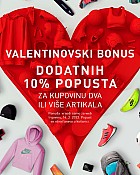 Intersport webshop akcija Valentinovski bonus