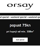 Orsay webshop akcija Popust od 75 kuna do 20.02.