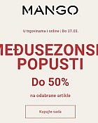 Mango webshop akcija Međusetonski popusti do 27.03.