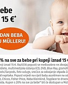 Muller akcija -15% za bebe lipanj 2025 Muller akcija -15% za bebe lipanj 2025