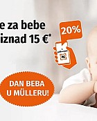 Muller akcija -15% za bebe kolovoz 2025