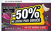 Hervis akcija -50% popusta na drugi par obuće!
