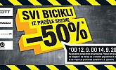 Hervis vikend akcija  -50% bicikli