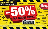 Hervis vikend akcija -50% na drugi artikl