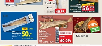 Ponuda bakalara u trgovinama