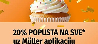 Muller akcija 20% na sve uz aplikaciju