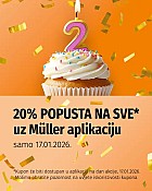 Muller akcija 20% na sve uz aplikaciju