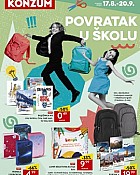 Konzum katalog Povratak u školu 2026